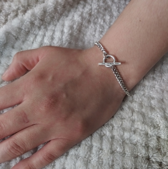 Yves Saint Laurent Jewelry - YSL Silver Bracelet~Unisez